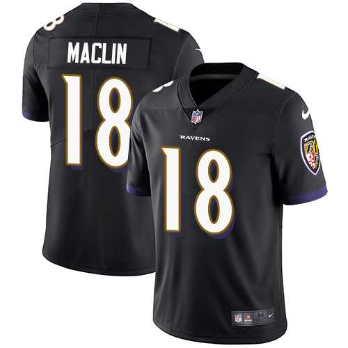 Nike Baltimore Ravens #18 Jeremy Maclin Men's Nike Limited Black Alternate Vapor Untouchable Player NFL Jersey,We sell and wholesale Nike Baltimore Ravens #18 Jeremy Maclin Men's Nike Limited Black Alternate Vapor Untouchable Player NFL Jersey on line form chian!